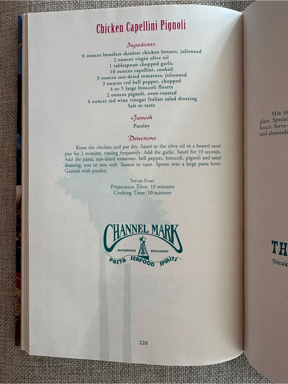 Tropical Settings Cookbook Junior League Fort Myers FL 1995 Hardcover First Ed
